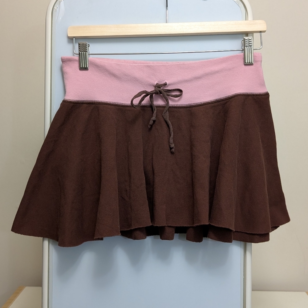 Ocean Drive Pink and Brown Skater Skirt